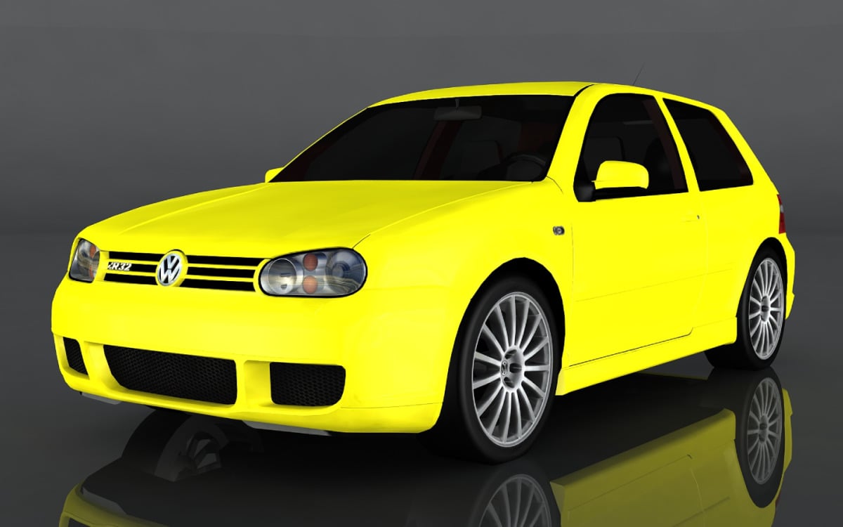2003 Volkswagen Golf R32 3d model #186662 TemplateMonster