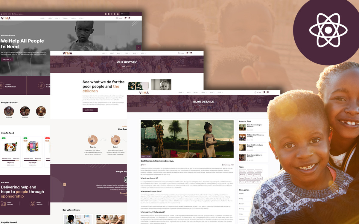 vima-nonprofit-fundraising-charity-react-js-website-template-free