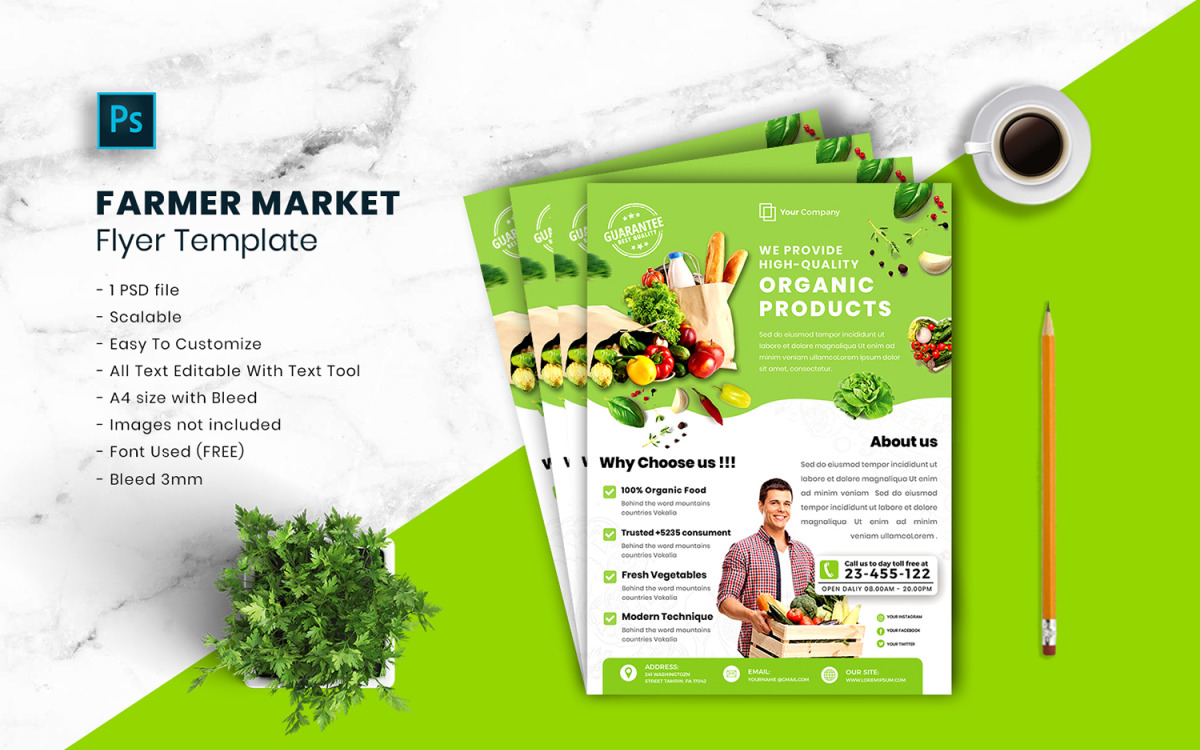 Farmers Market Flyer Template