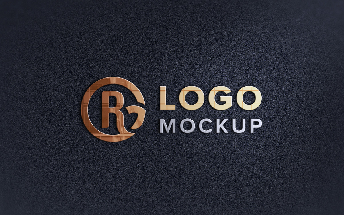 Embossed Logo Mockup Free PSD Template - Mockup Den