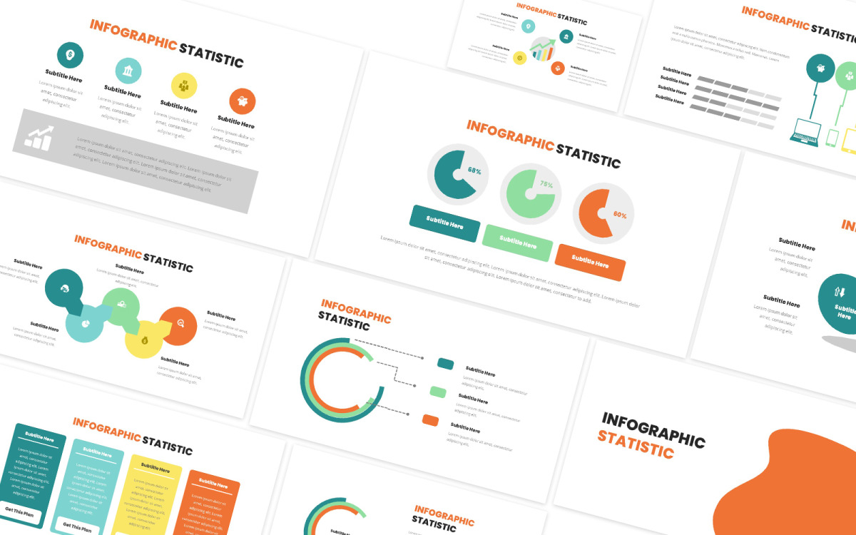 Statistic Infographic Powerpoint Template - TemplateMonster