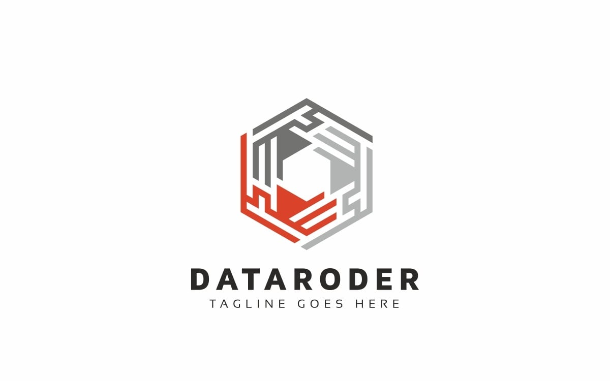 Data Hexagon Logo Template #192107 - TemplateMonster