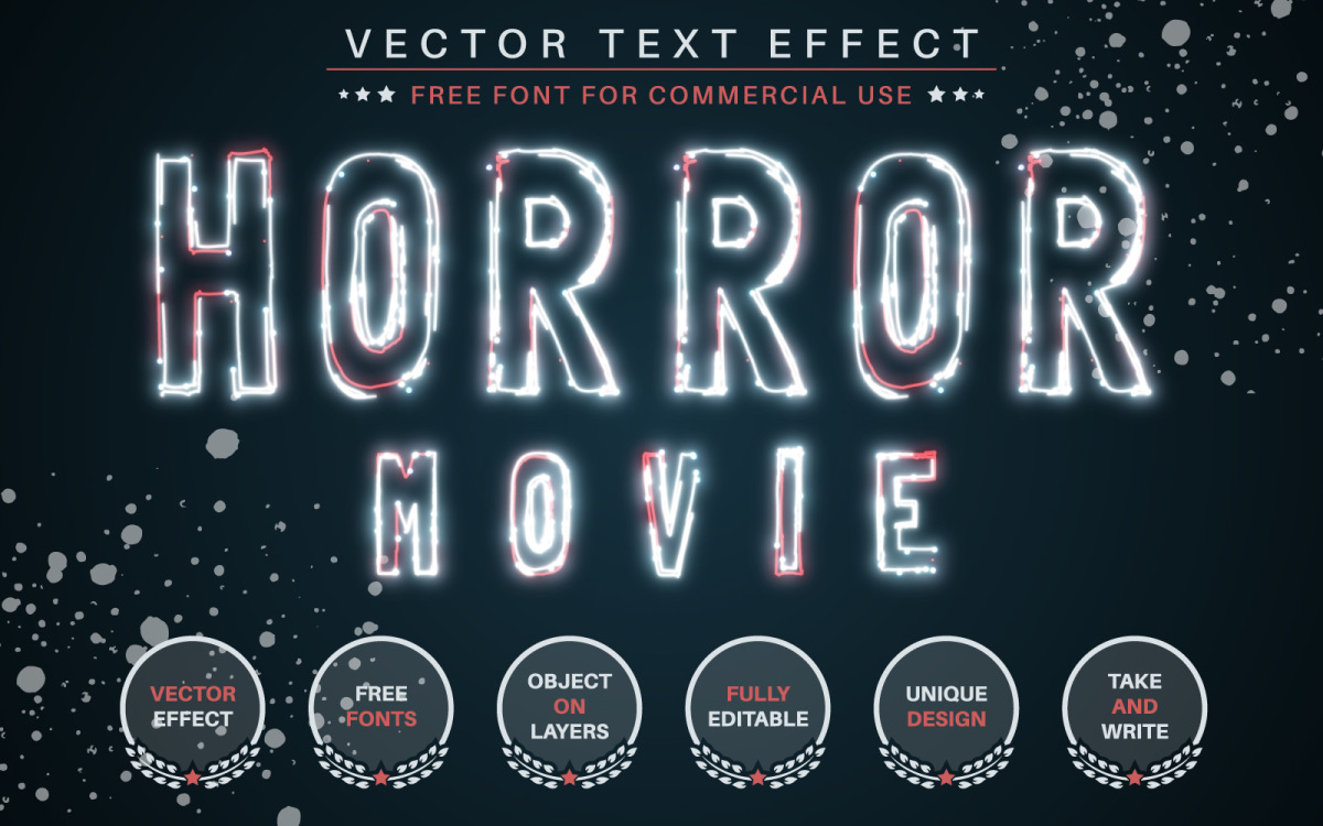 Horror Movie - Editable Text Effect, Font Style, Graphics Illustration