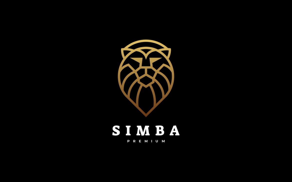 Simba Line Luxury Logo Template #206280 - TemplateMonster