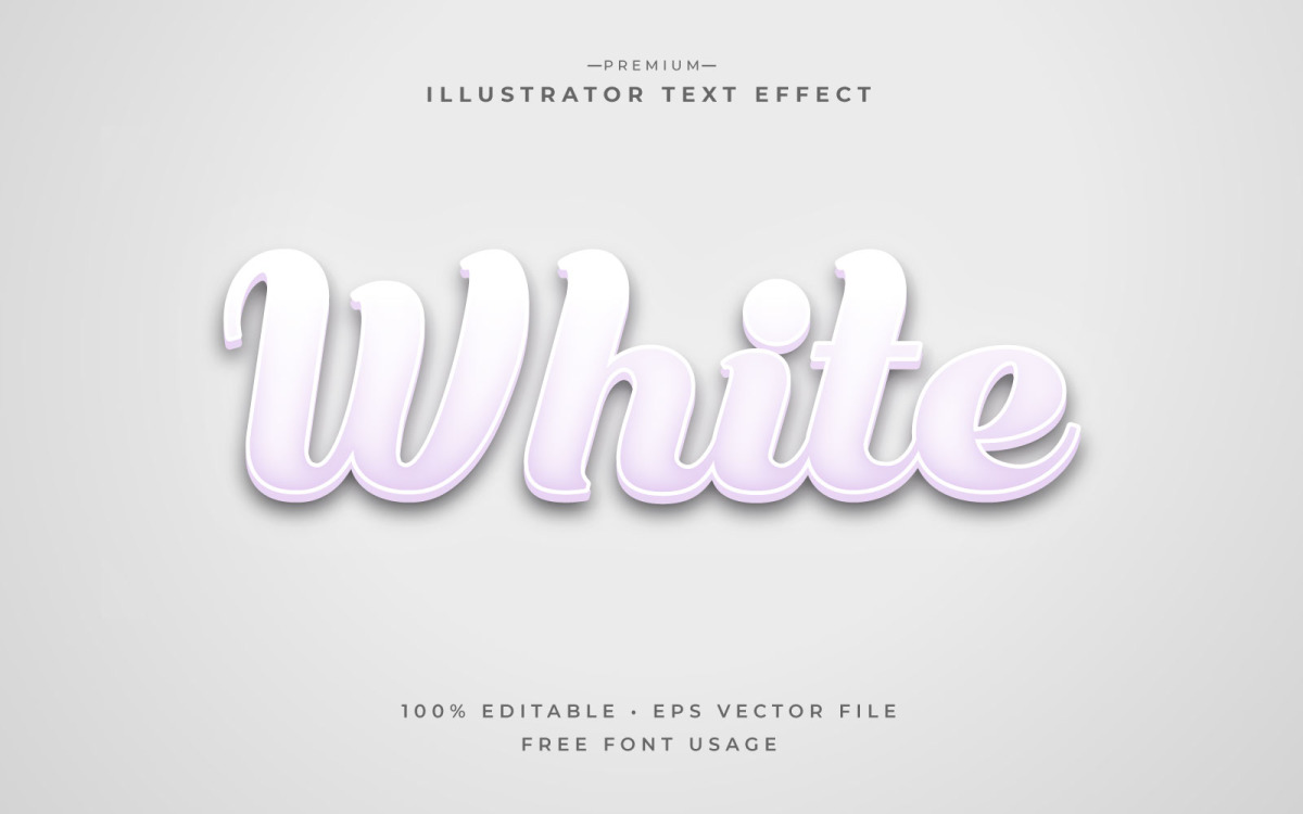 White edit. Объемный текст онлайн. 3d Secret Editable text Effect download free.