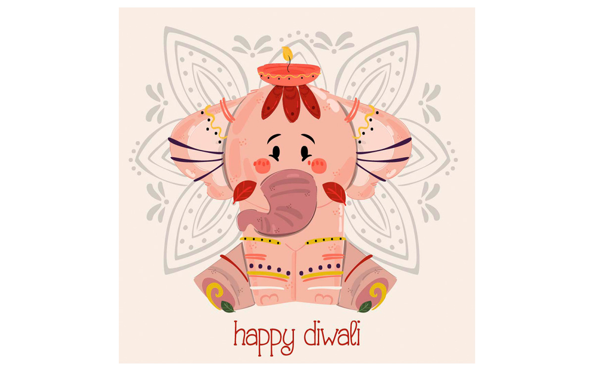 Cute Couple Kids With Diwali India Festival Theme Character Design  Illustration Royalty Free SVG, Cliparts, Vectors, and Stock Illustration.  Image 179778876.