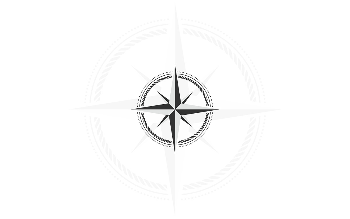 Nautisch antiek kompas-logo-ontwerp, image size:1200x750