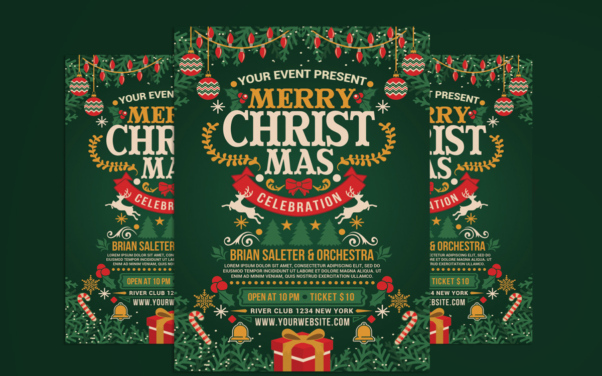 christmas party poster ideas