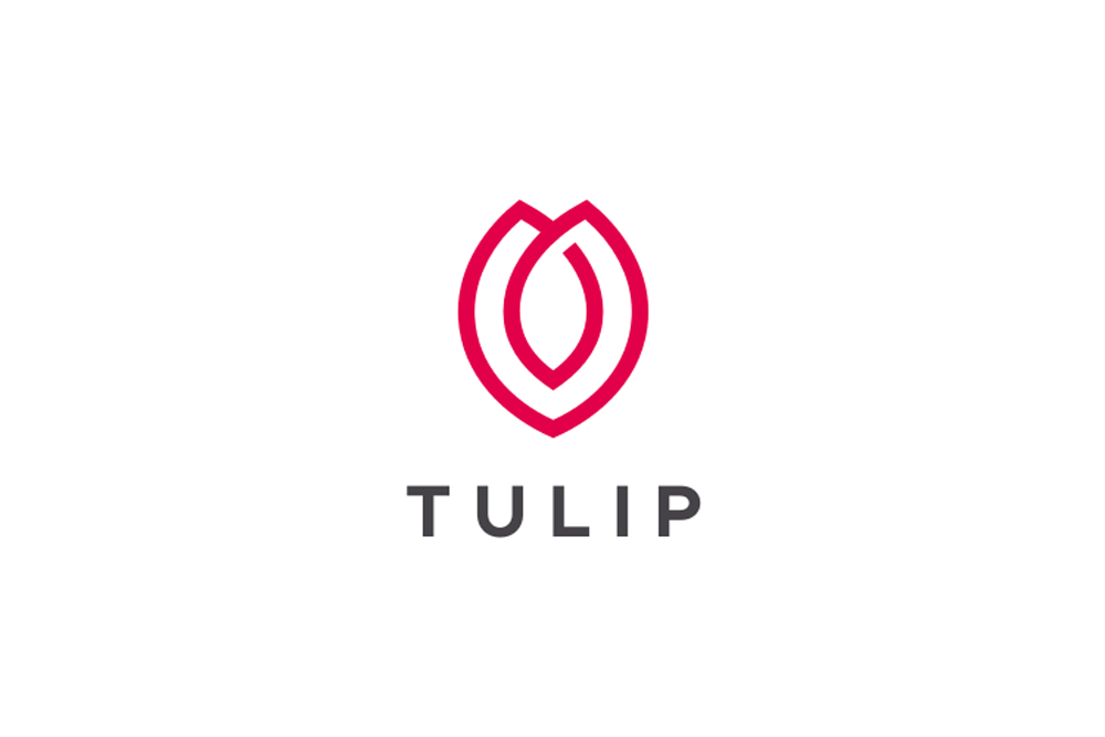 Premium Vector | Tulip logo design element vector with modern concept