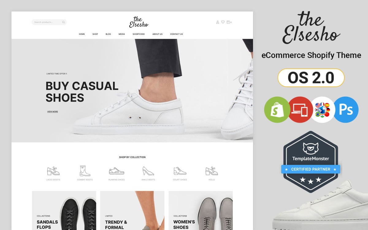 Elsesho - Schoenenwinkel Shopify-thema - TemplateMonster