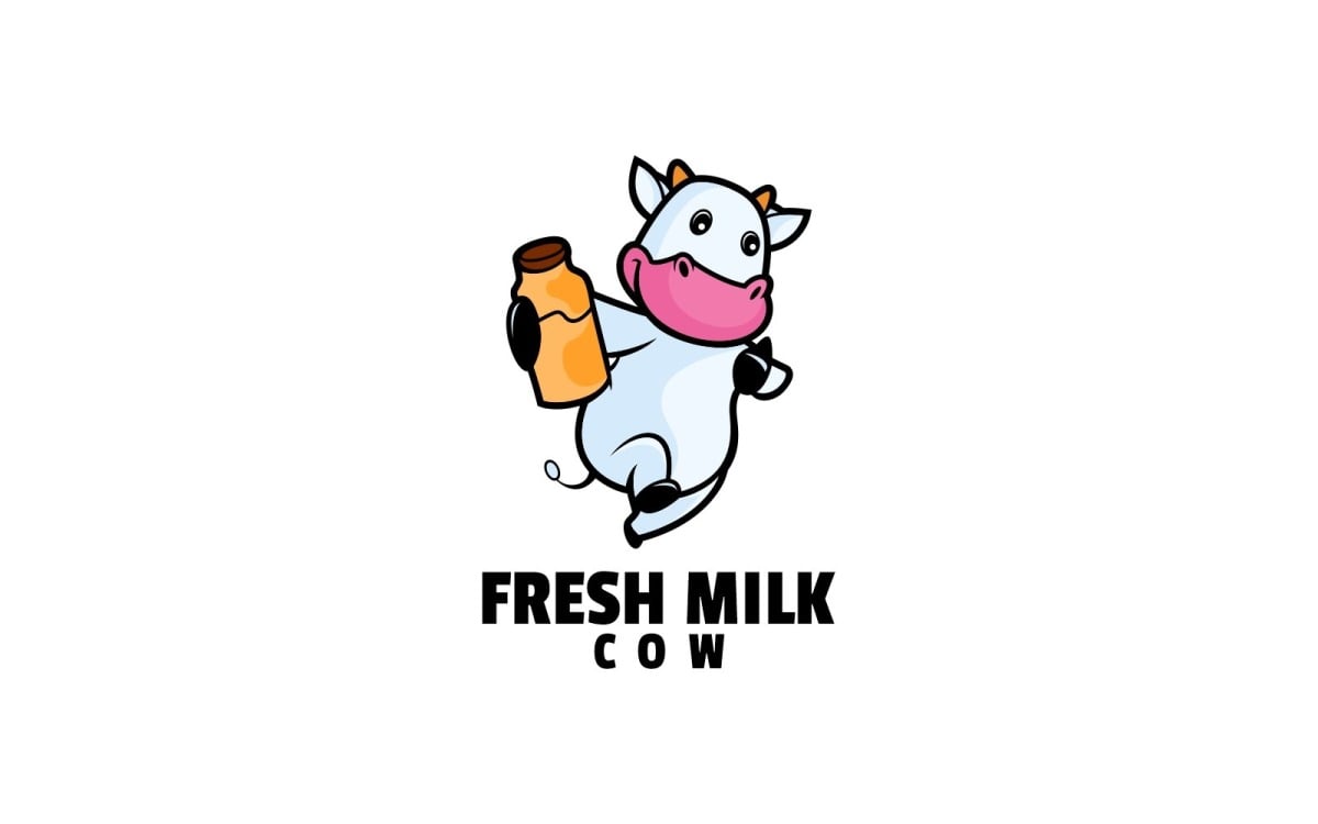 cow milk cartoon