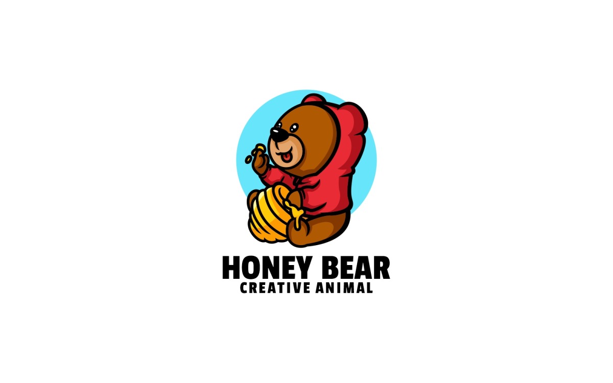 Honey Bear Cartoon Logo Template #222224 - TemplateMonster Honey Bear Cartoon Logo Template #222224 - TemplateMonster