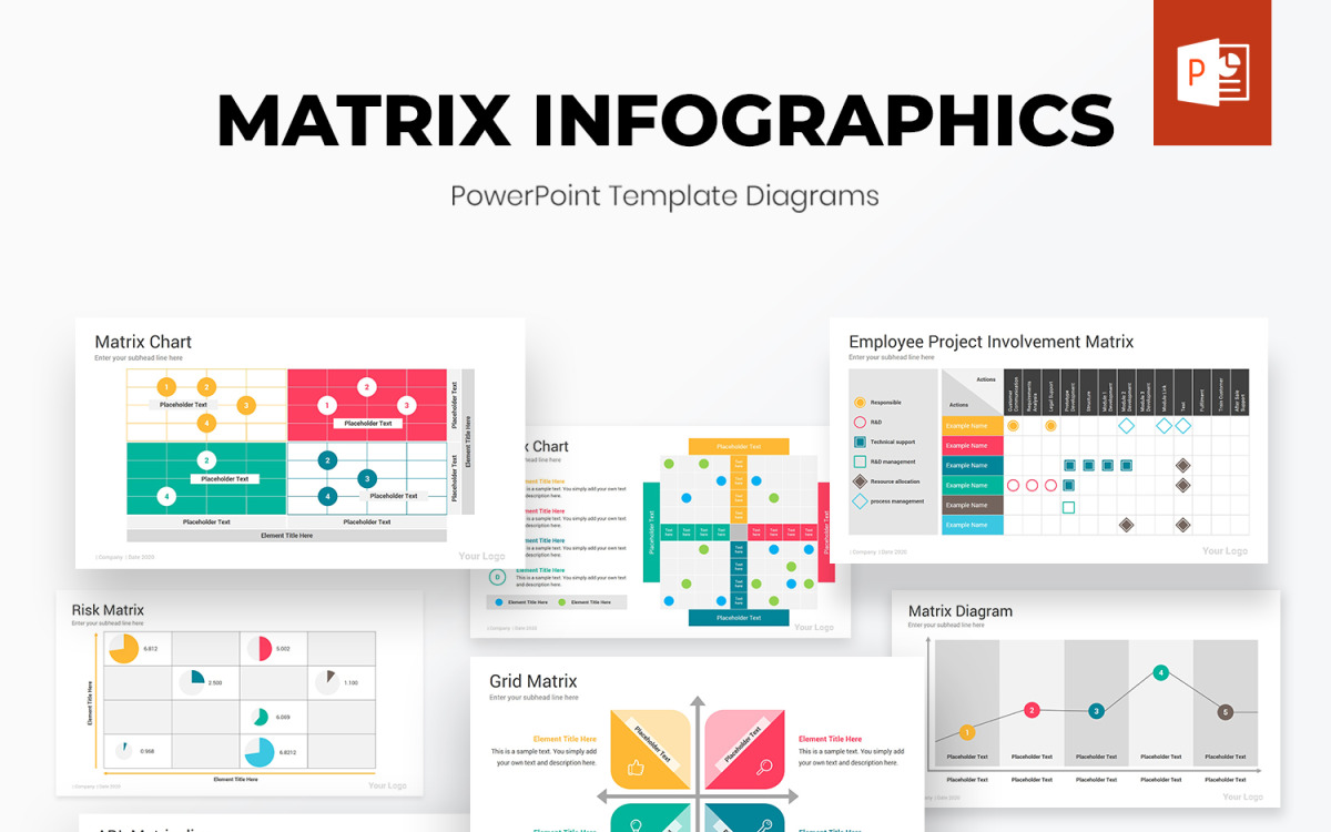 Матрица Шаблоны диаграмм PowerPoint