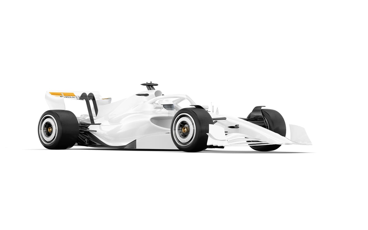 Formule 1 Maquette Demi Vue Latérale - TemplateMonster