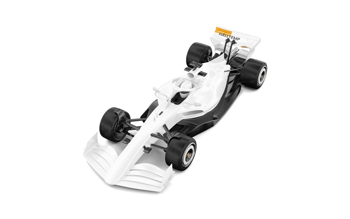 Maqueta Fórmula 1 Mitad Lado 2 Vista - TemplateMonster