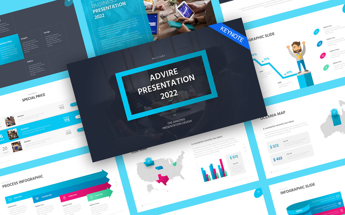 Advire Business Keynote Template Templatemonster