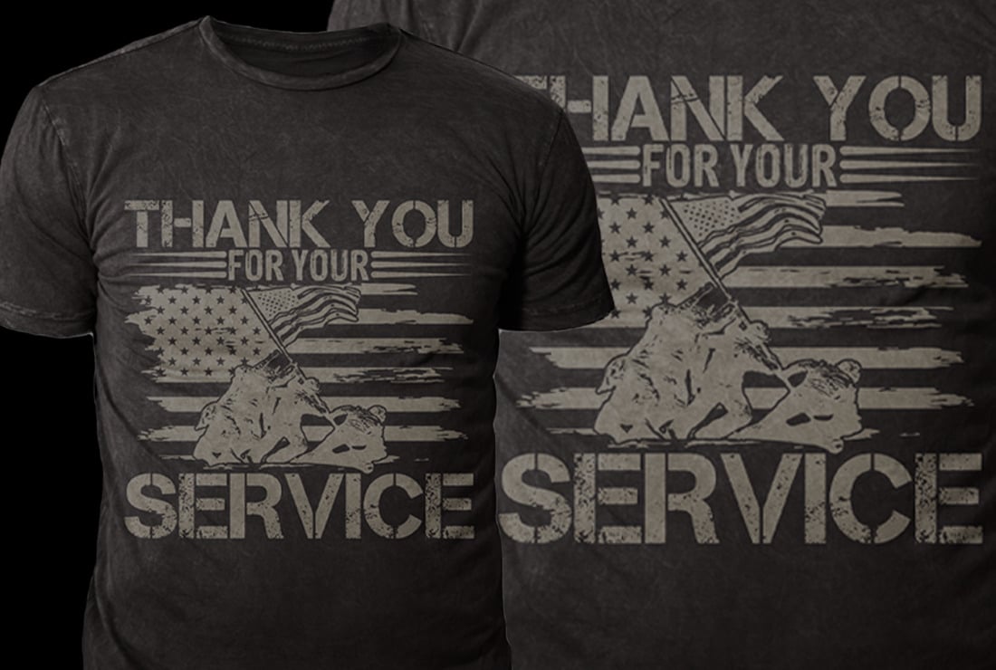 4th of july T-shirt design Thank you 