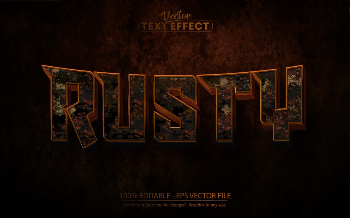 Rusted Eroded Metal Stencil Font Style Stock Illustration 1459449878