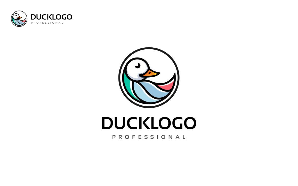 Pato Logotipo Criativo