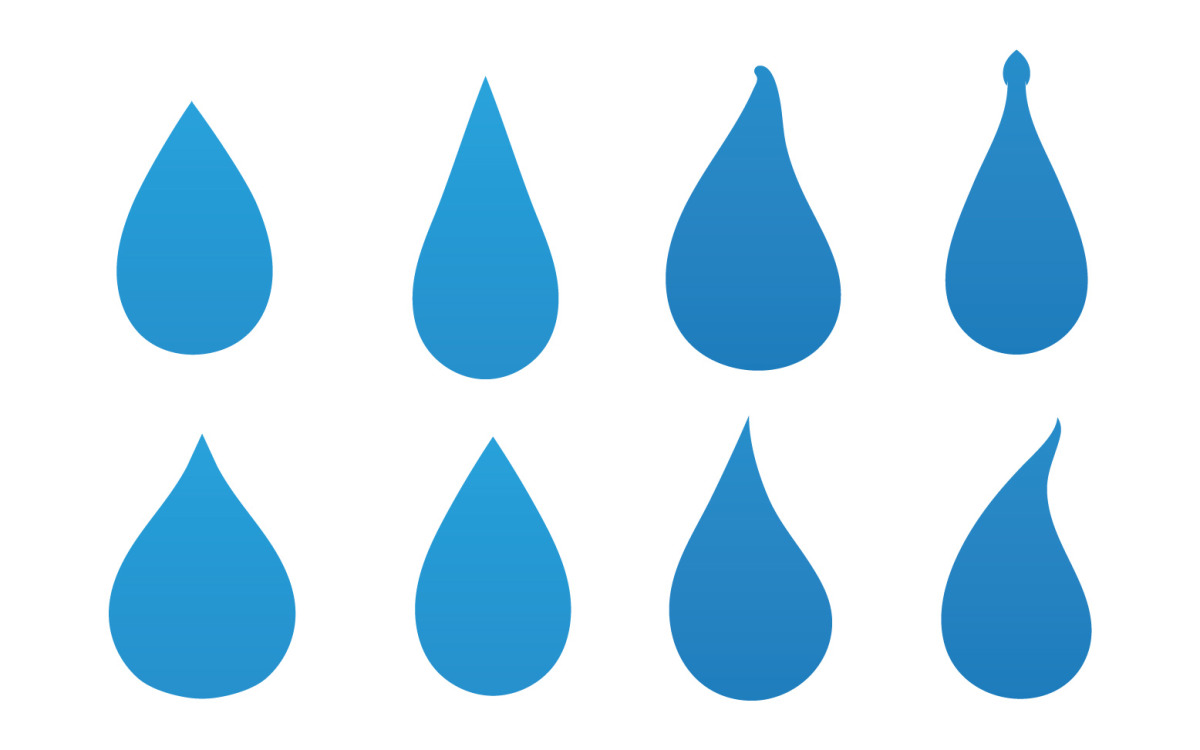 Water Drop Logo Template Vector Illustration Design