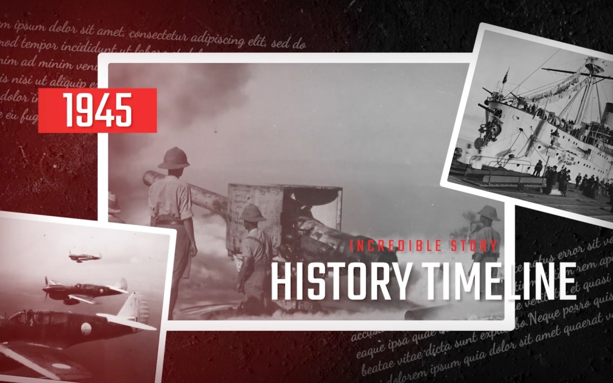 History Timeline. War Chronicles. After Effects Template