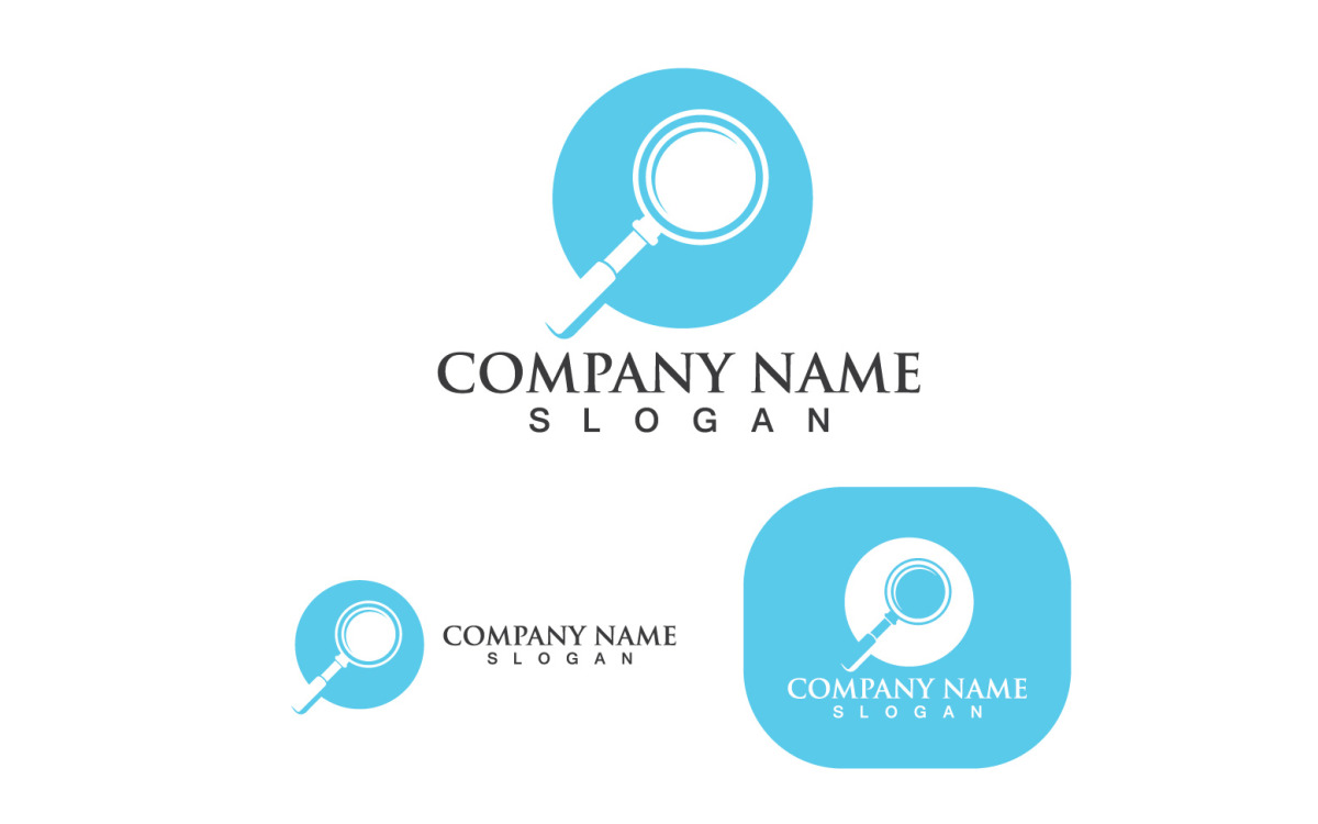 Magnifying Glass Logo Icon Design Template Stock Vector (Royalty Free)  2106282245 | Shutterstock