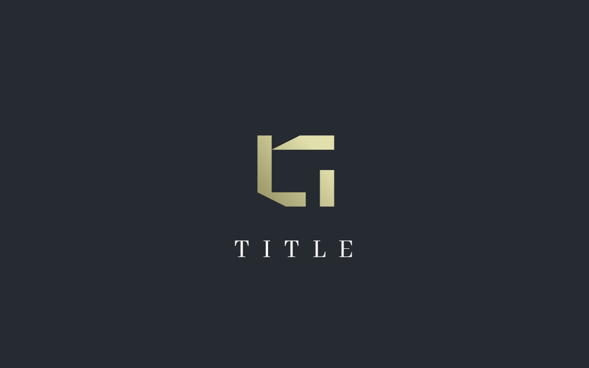 Elegante logotipo da letra g