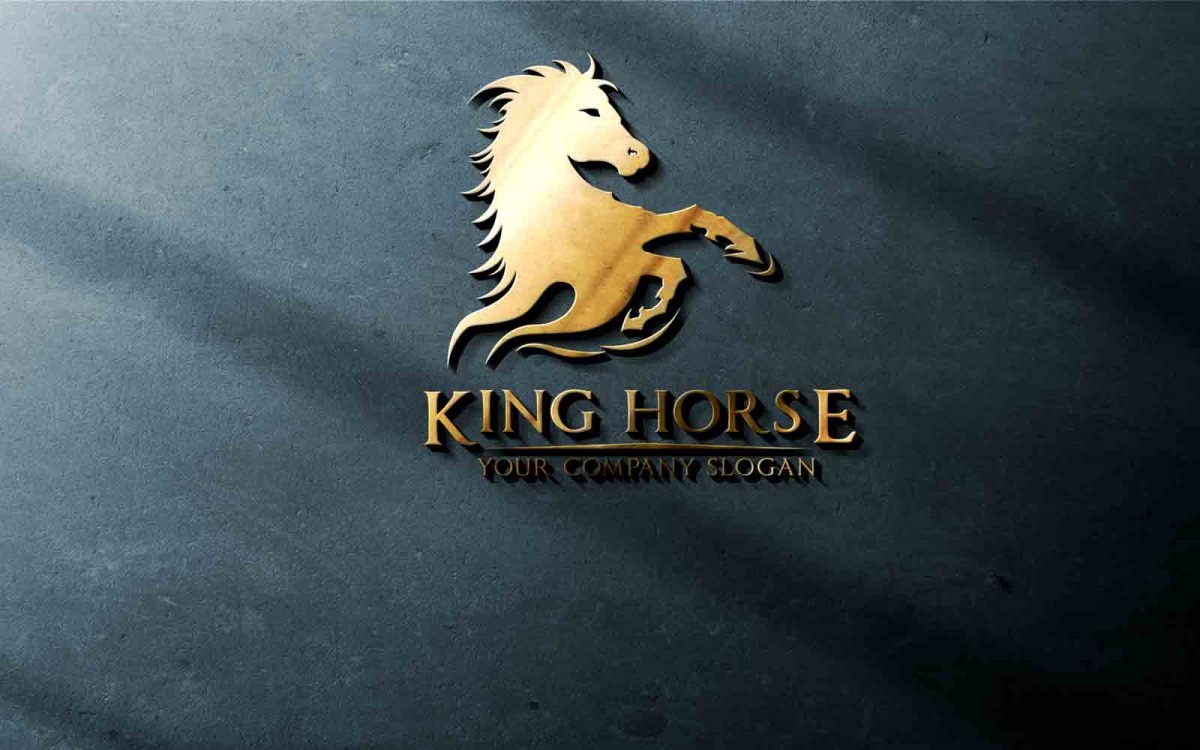 Royal Horse King Horse Logo Design (free) - TemplateMonster