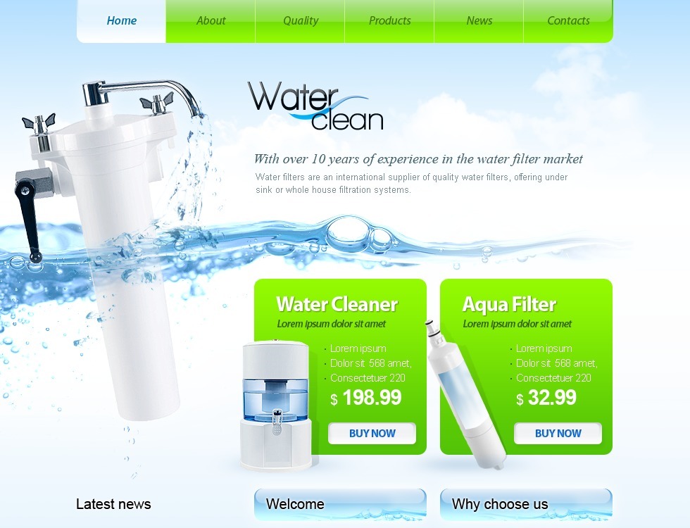 water-website-template-23803-templatemonster