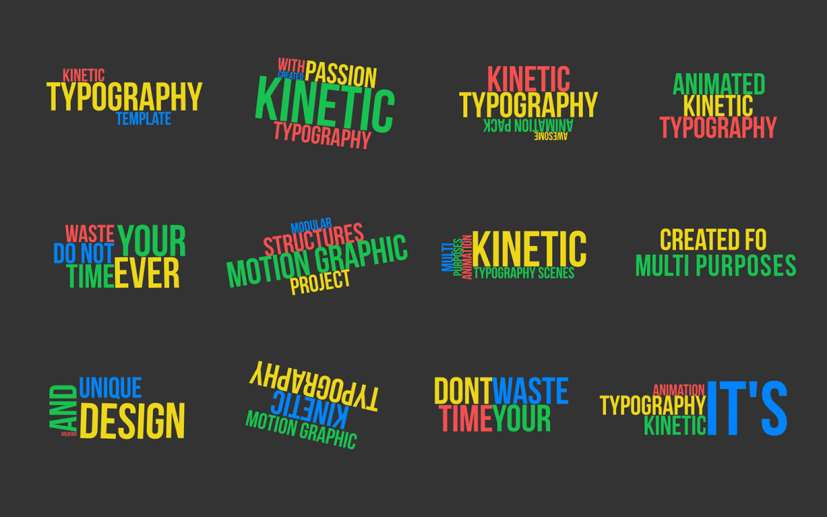 infographic kinetic typography