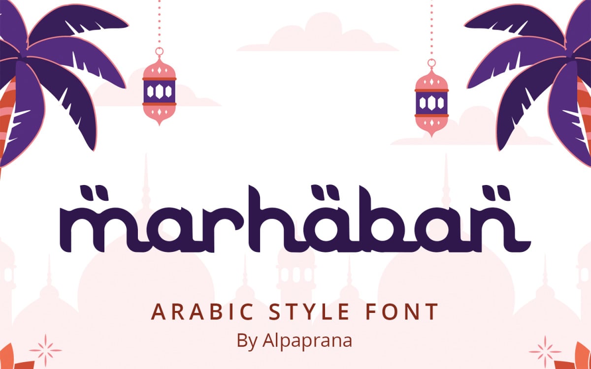 Marhaban Police de style arabe