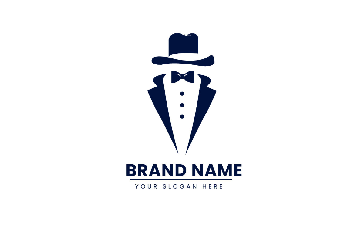 gentleman logo template. man with hat silhouette sign, symbol vector  illustration. 26274761 Vector Art at Vecteezy