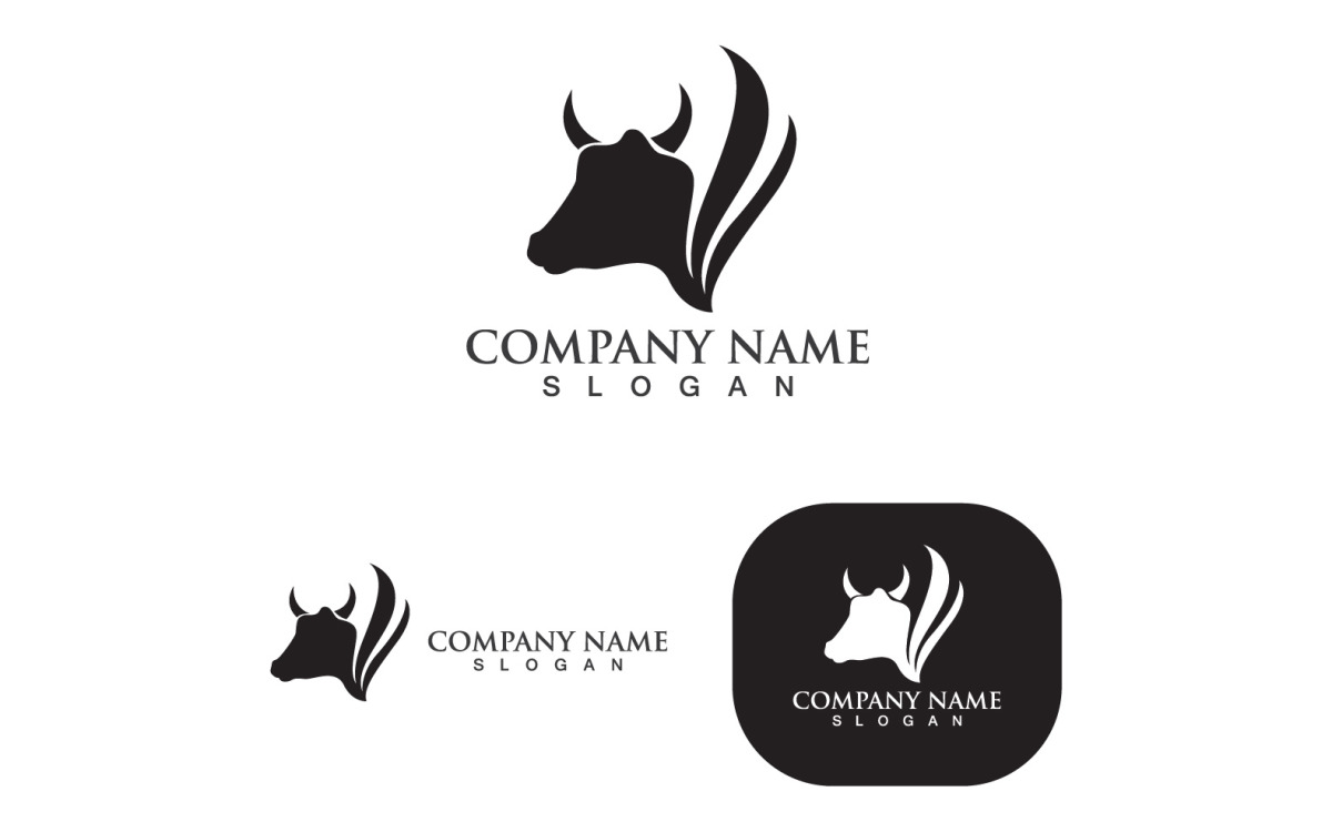 unique shape lines cow head logo symbol vector icon illustration graphic  design Stock Vector Image & Art - Alamy