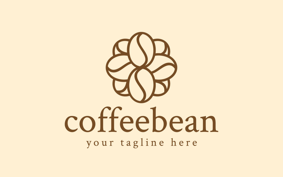 Coffee Bean Food Label