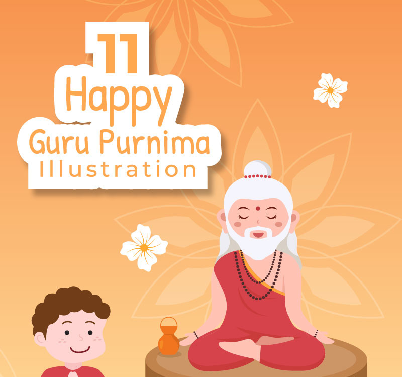 11 Happy Guru Purnima Illustration #250066 - TemplateMonster