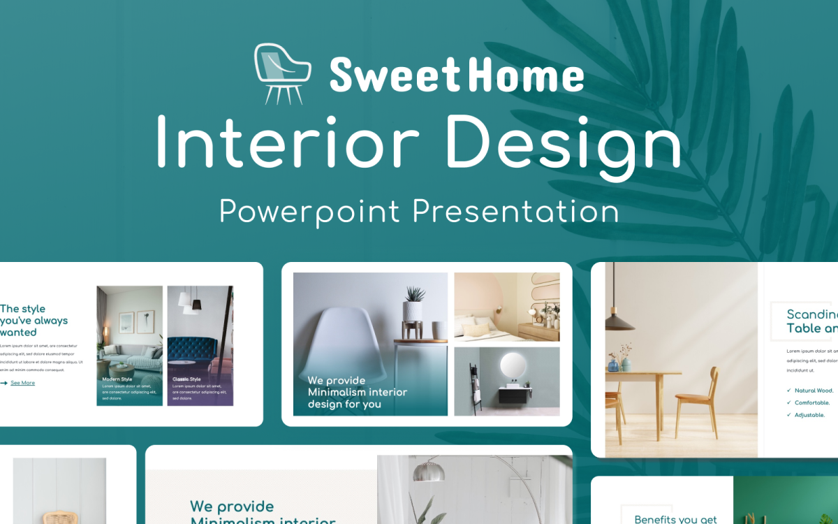 Sweet Home – Дизайн интерьера Шаблоны презентаций PowerPoint