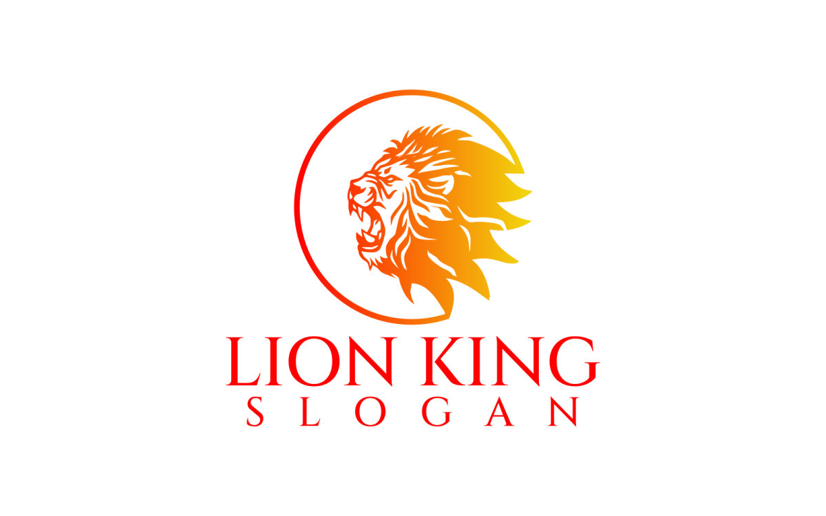 The lion king logo By Lettering_Logo | TheHungryJPEG