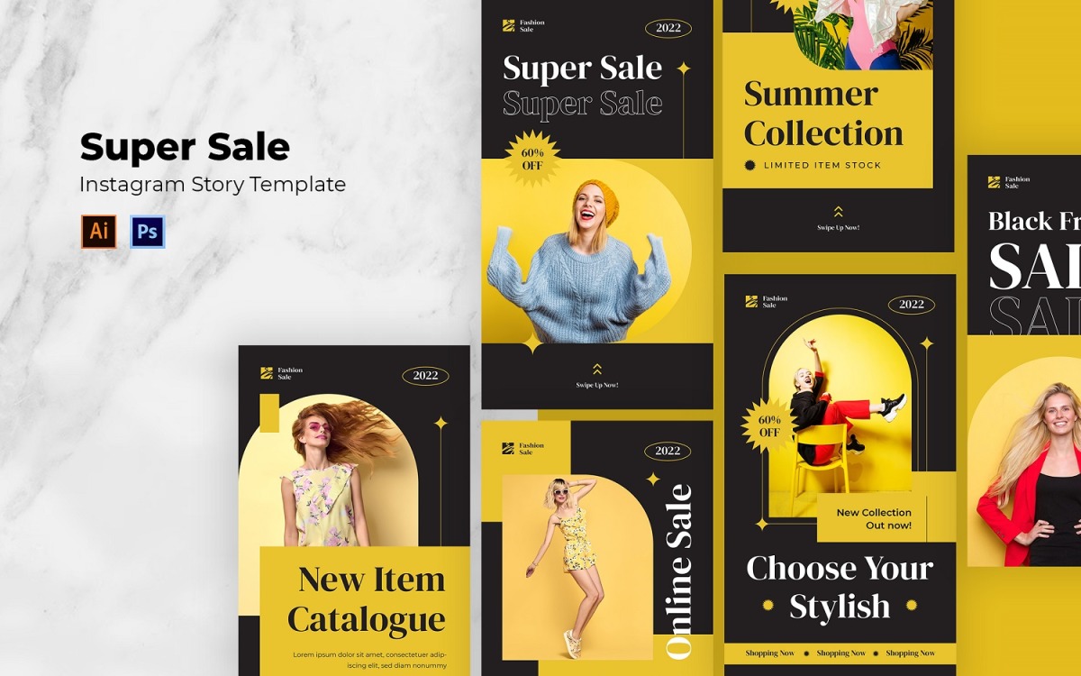 Fashion Clearance Sale Instagram Story Template - Download in PSD