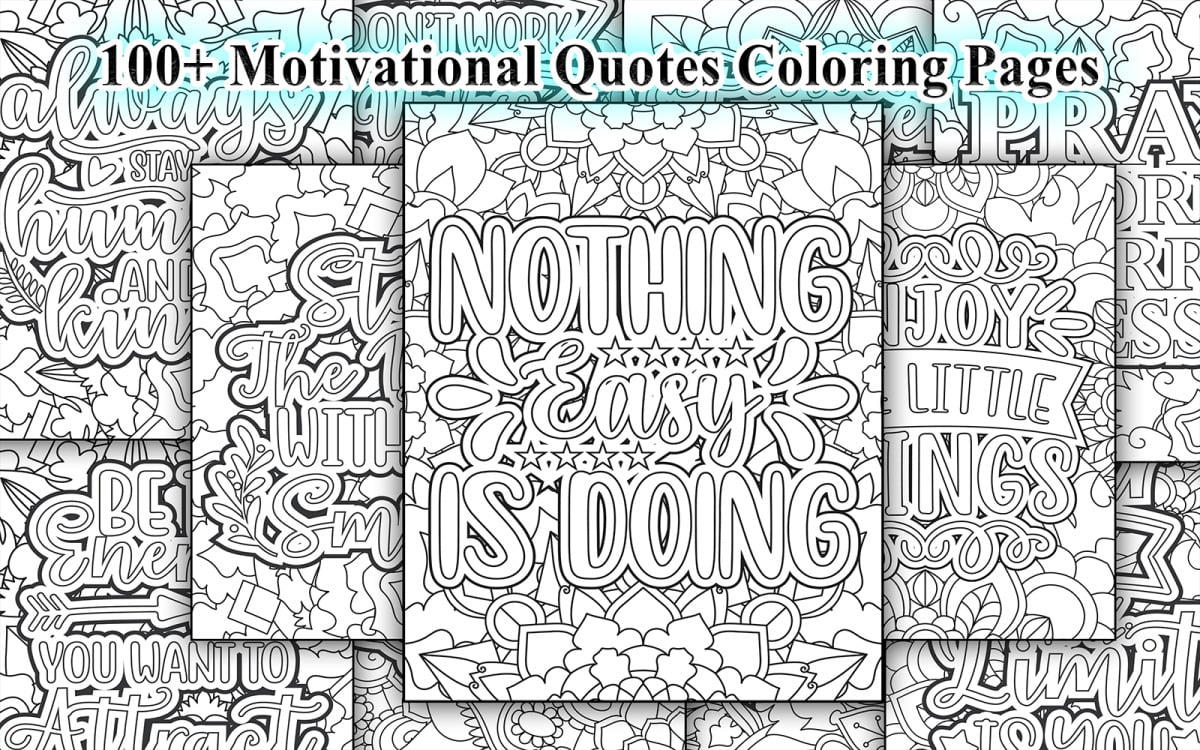 Don't Give Up: Inspirational Quotes Coloring Books: Adult Coloring Books to Inspire You. [Book]