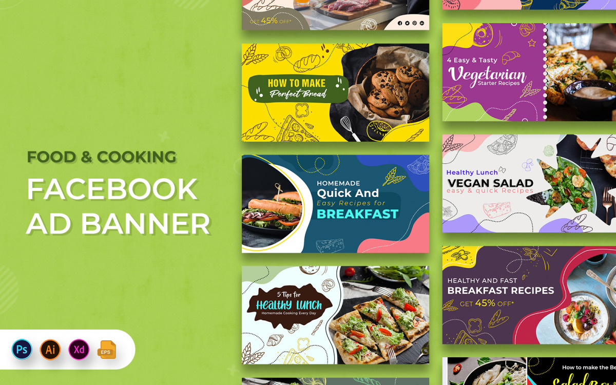 Eten en restaurant Hotel Facebook-advertentiebanners, image size:1200x750