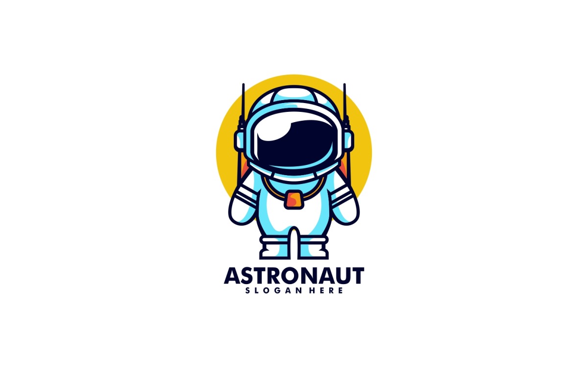 Astronaut logo Royalty Free Vector Image - VectorStock
