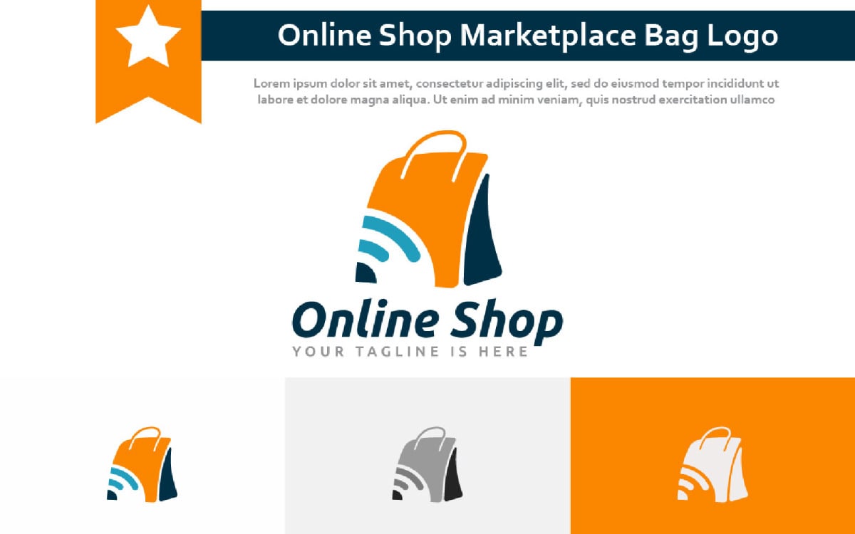 Shopping Bags Logo Template | Logo templates, Bags logo, Brand packaging