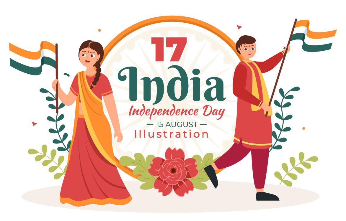17 Happy Indian Independence Day Illustration