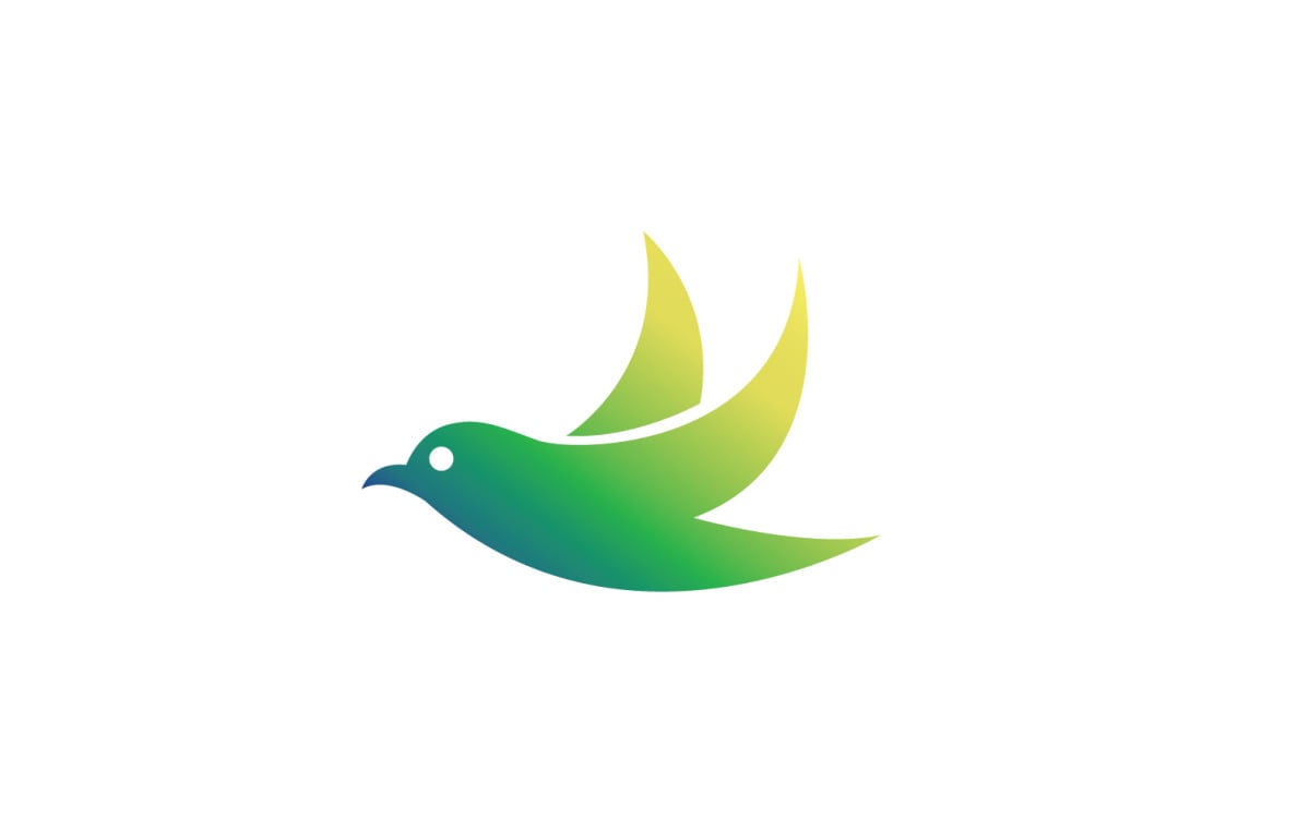 Flying bird logo design - UpLabs