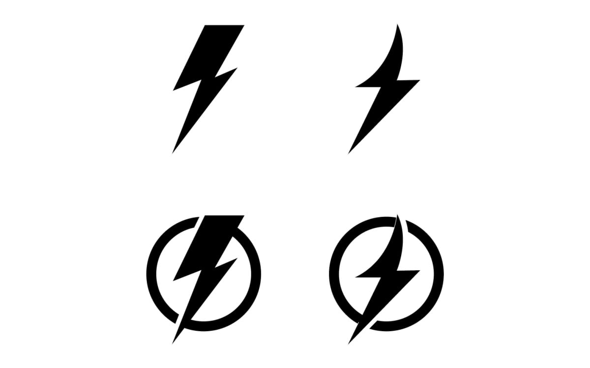 Thunderbolt Lightning Logo Flash Vector V2 - TemplateMonster