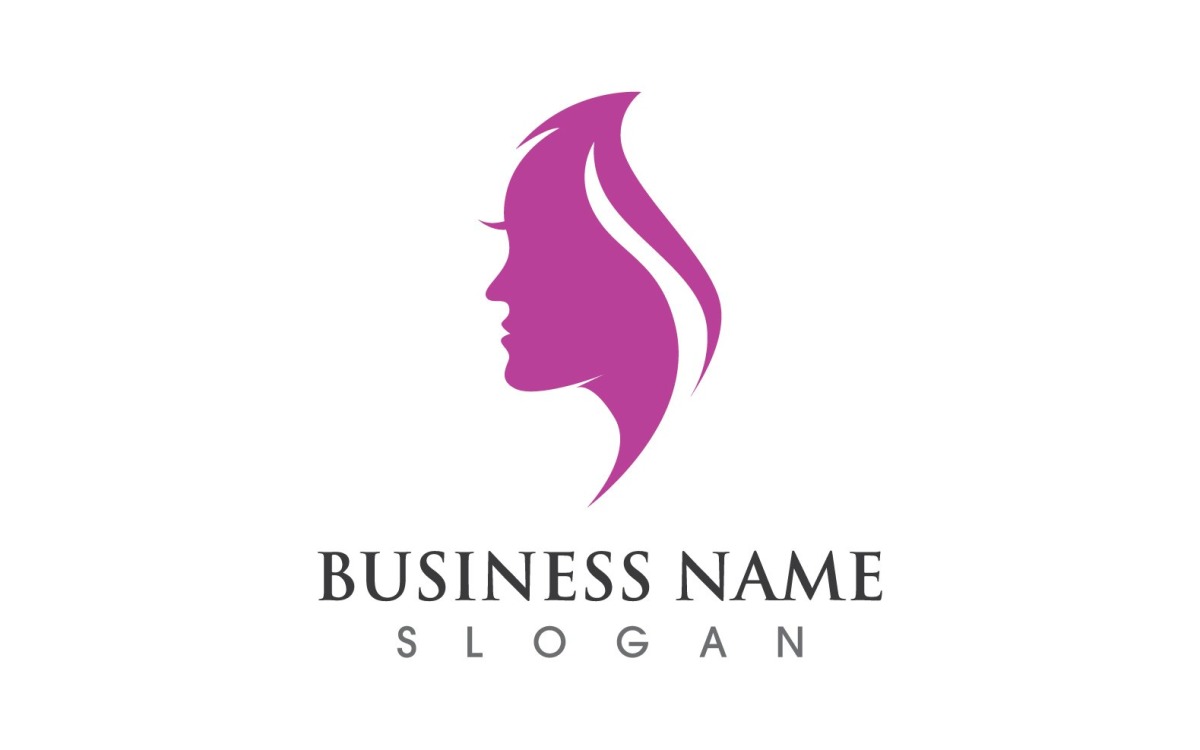 Beauty Care Saloon Logo. Fresh Face Beauty Logo Template Design Stock Image  - Image of natural, woman: 204166681