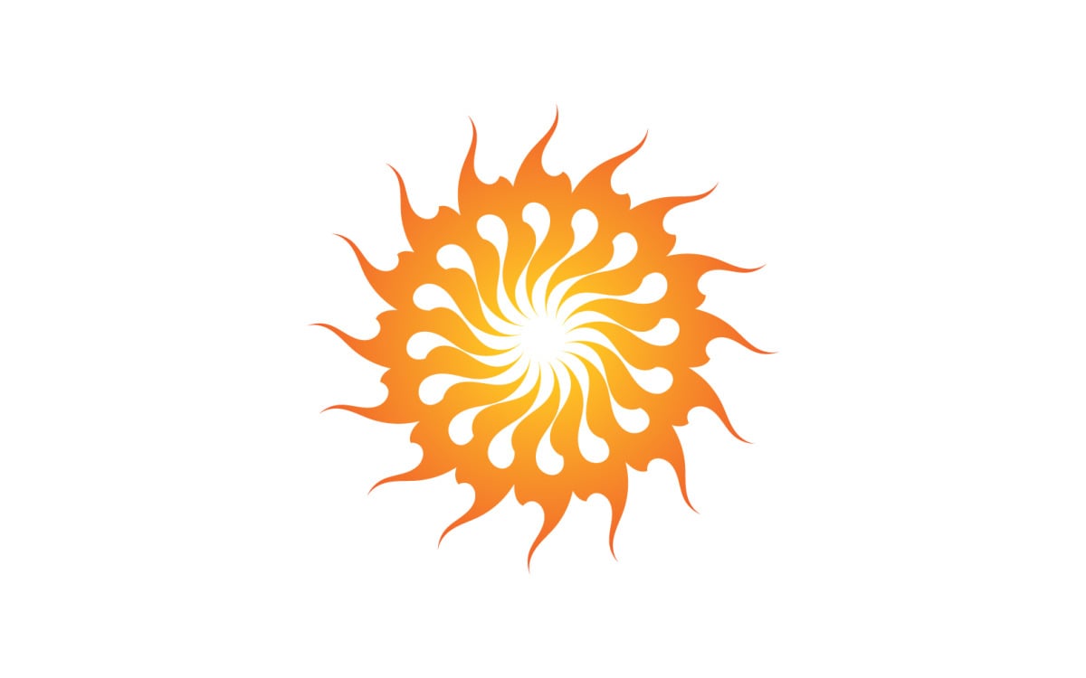 Sun logo design hi-res stock photography and images - Alamy