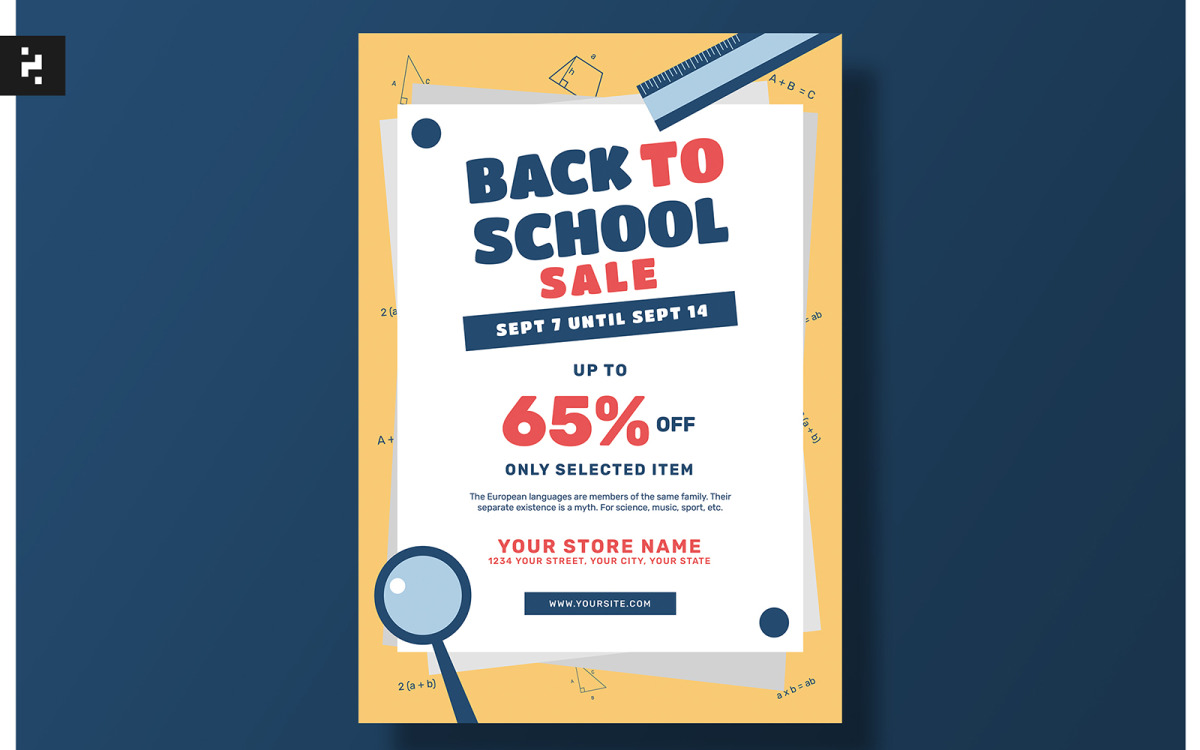 Back to school sale