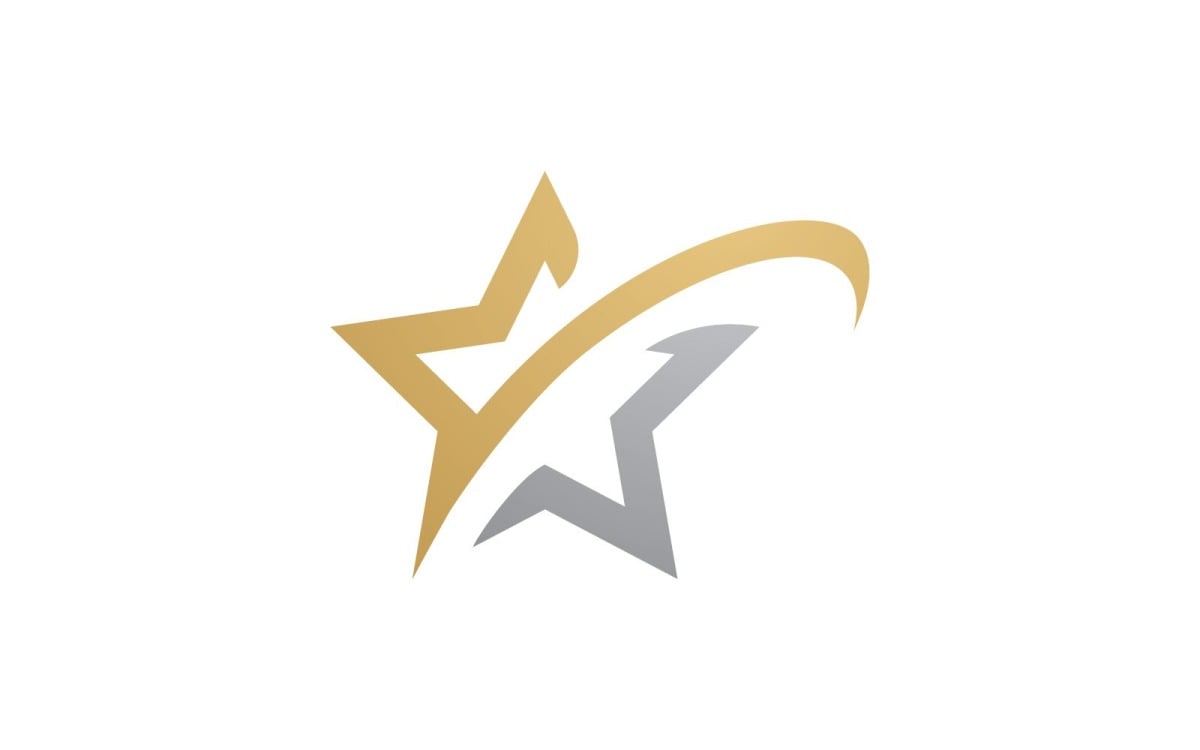 Modern letter 5-star imaginative shape logo | Foundation logo, Lettering,  Association logo