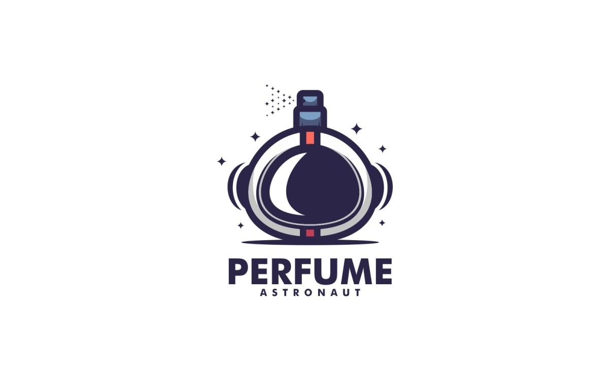 Bottle perfume logo template icon brand identity Vector Image